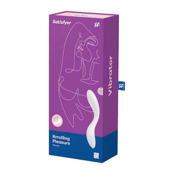 Satisfyer Rrrolling - pohyblivý guličkový G-bod vibrátor (biely)
