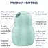 Satisfyer Pro To Go 1 - vibračný klitoriálny stimulátor na batériu - mätový