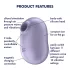 Satisfyer Pro To Go 2 - vibračný stimulátor klitorisu na batériu - fialový