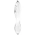 Satisfyer Dazzling Crystal 1 - obojstranné sklenené dildo - číre
