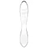 Satisfyer Dazzling Crystal 1 - obojstranné sklenené dildo - číre