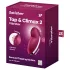 Satisfyer Tap & Climax 2 - 2v1 stimulátor klitorisu a vibrátor (červený)