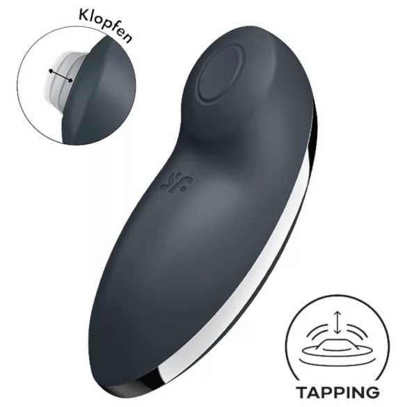 Satisfyer Tap & Climax 2 - vibrátor na klitoris a stimulátor - 2v1, sivý