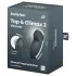Satisfyer Tap & Climax 2 - vibrátor na klitoris a stimulátor - 2v1, sivý