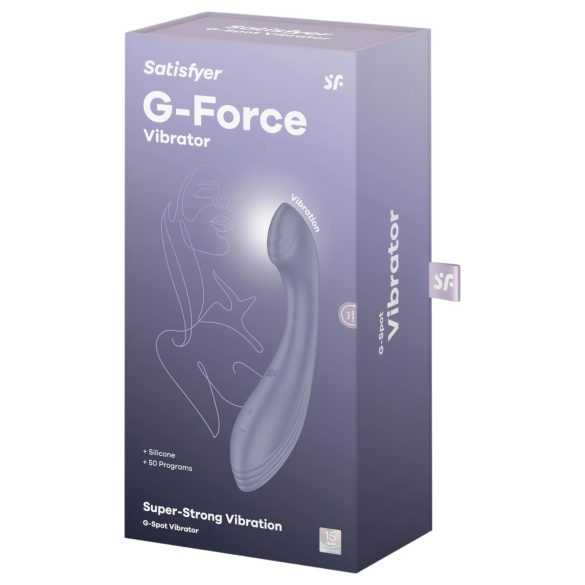 Satisfyer G-Force - vibrátor na G-bod - nabíjateľný, vodotesný - fialový