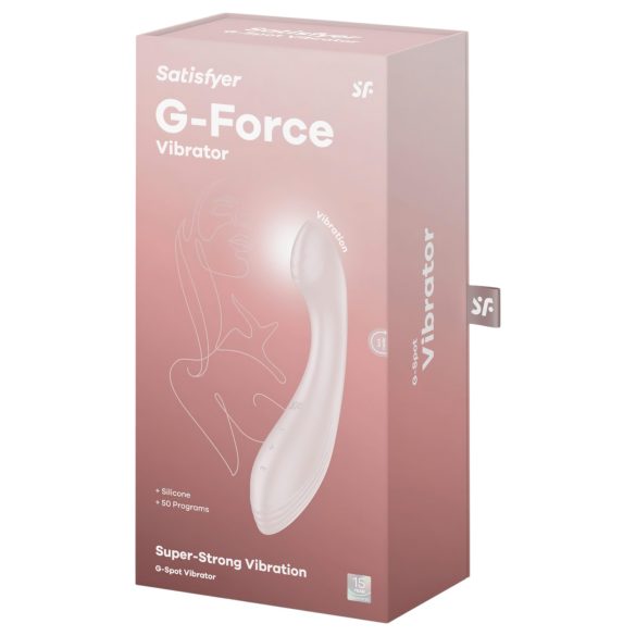 Satisfyer G-Force - vibrátor na G-bod - dobíjací, vodotesný - béžový