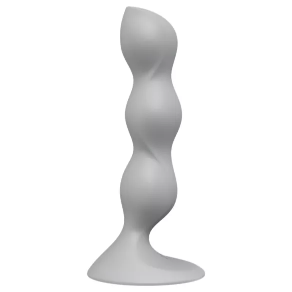 Satisfyer Triple Ball-R - dildó s guľkami - silikón - sivá