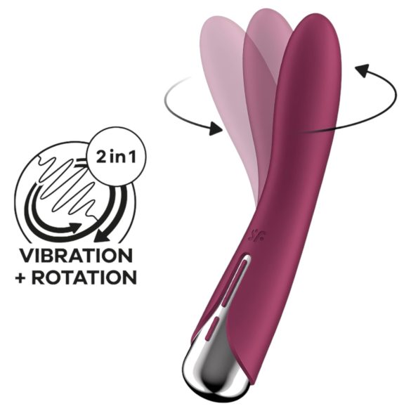 Satisfyer Spinning Vibe 1 - rotačný G-bod vibrátor (červený)