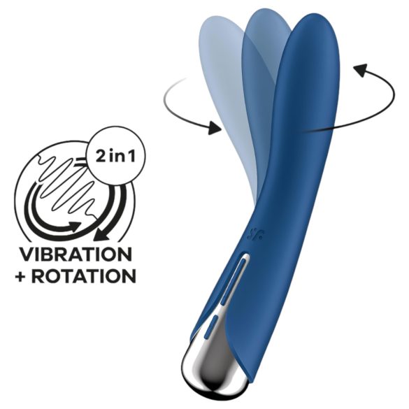 Satisfyer Spinning Vibe 1 - rotačný G-bod vibrátor (modrý)