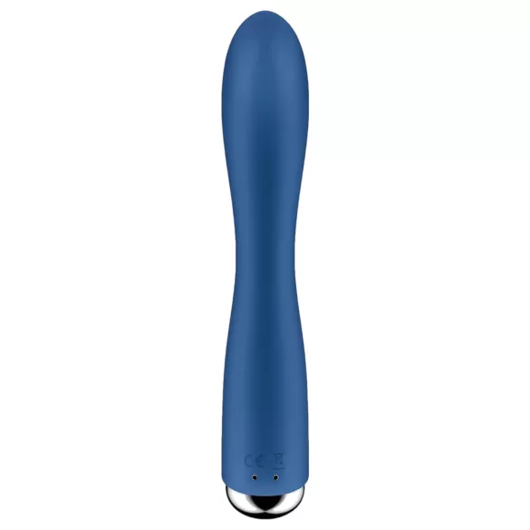 Satisfyer Spinning Rabbit 1 - vibrátor s rotačným klitorálnym ramenom - modrý