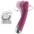 Satisfyer Spinning G-Spot 1 - rotačný vibrátor na bod G s otáčavou hlavicou (červený)