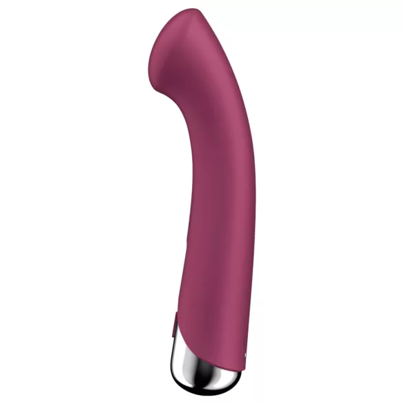 Satisfyer Spinning G-Spot 1 - rotačný vibrátor na bod G s otáčavou hlavicou (červený)