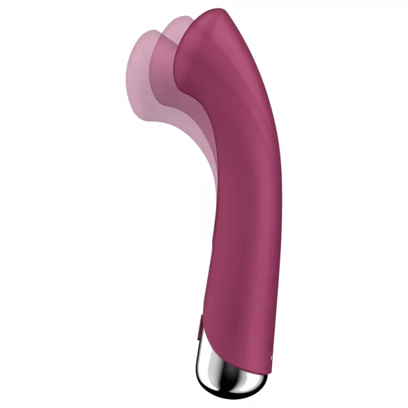 Satisfyer Spinning G-Spot 1 - rotačný vibrátor na bod G s otáčavou hlavicou (červený)