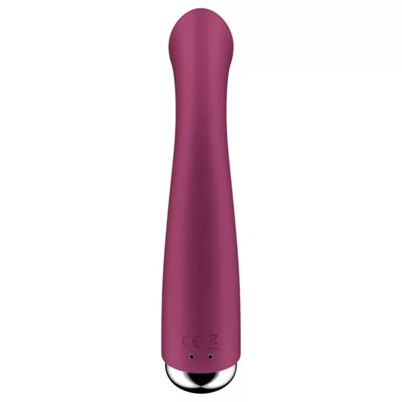 Satisfyer Spinning G-Spot 1 - rotačný vibrátor na bod G s otáčavou hlavicou (červený)
