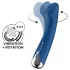 Satisfyer Spinning G-Spot 1 - rotačný G-bod vibrátor s otočnou hlavicou (modrý)