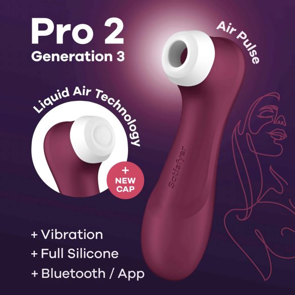 Satisfyer Pro 2 Gen3 - inteligentný stimulátor klitorisu (červený)