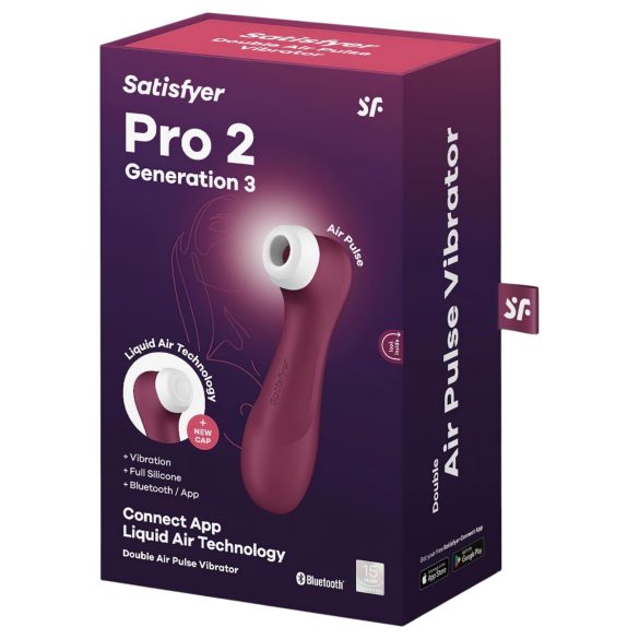 Satisfyer Pro 2 Gen3 - inteligentný stimulátor klitorisu (červený)