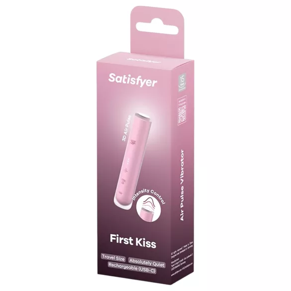 Satisfyer First Kiss - stimulátor klitorisu s vlnami vzduchu (ružový)