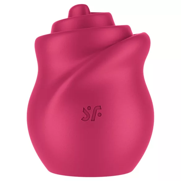 Satisfyer Tongue Twister - rotačný vibrátor na klitoris s jazykom - ružový