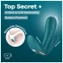 Satisfyer Top Secret+ - nositeľný vibrátor s 3 ramenami (zelený)