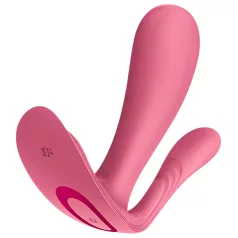  Satisfyer Top Secret+ - nositeľný vibrátor na bod G a análny vibrátor (ružový)