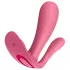 Satisfyer Top Secret+ - nositeľný vibrátor na bod G a análny vibrátor (ružový)