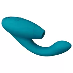   Womanizer DUO 2 - sací vibrátor na klitoris typu „rabbit“ (petrol)