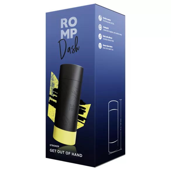 ROMP Dash - masturbátor - čierny