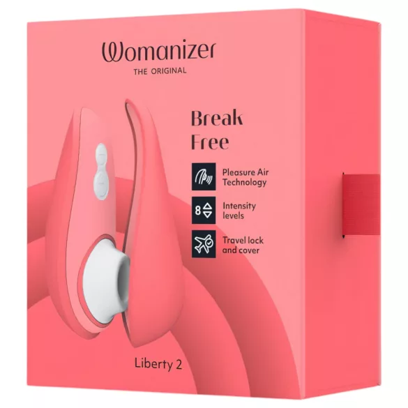 Womanizer Liberty 2 - klitorálny stimulátor s pulznými vlnami - ružový
