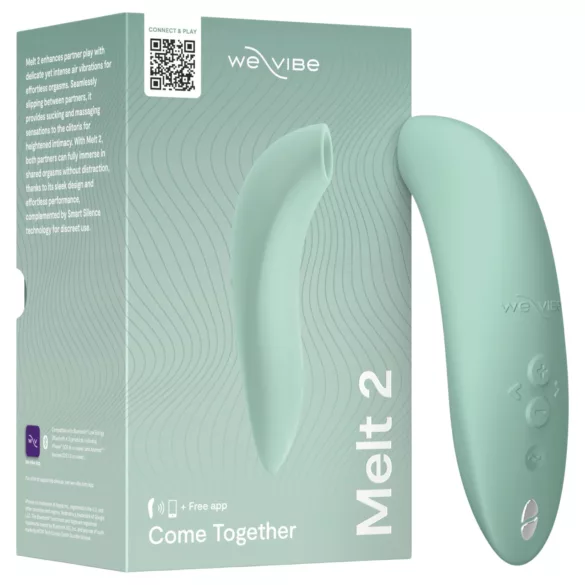 We-Vibe Melt 2 - aplikáciou ovládaný stimulátor klitorisu s tlakovými vlnami (tyrkysový)