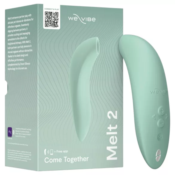 We-Vibe Melt 2 - aplikáciou ovládaný stimulátor klitorisu s tlakovými vlnami (tyrkysový)