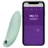 We-Vibe Melt 2 - aplikáciou ovládaný stimulátor klitorisu s tlakovými vlnami (tyrkysový)