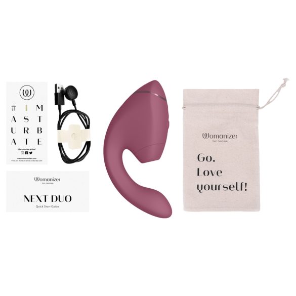 Womanizer Next Duo - 2v1 G-bod vibrátor (ružový)