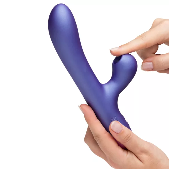 ROMP Pulse - G-bod vibrátor s pulzným stimulátorom klitorisu - fialová