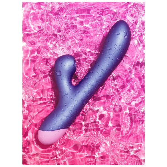 ROMP Pulse - G-bod vibrátor s pulzným stimulátorom klitorisu - fialová