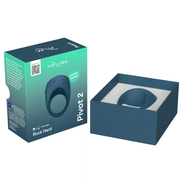 We-Vibe Pivot 2 - vibračný erekčný krúžok - smart funkcia - modrý