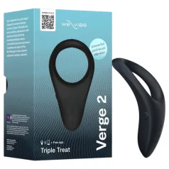   We-Vibe Verge 2 - Apkou ovládaný vibračný krúžok na penis pre mužov (čierny)