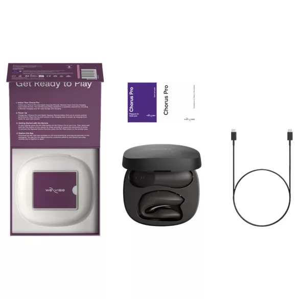 We-Vibe Chorus Pro - inteligentný, diaľkovo ovládaný párový vibrátor (čierny)