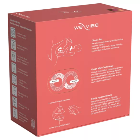 We-Vibe Chorus Pro - párový vibrátor s aplikáciou a diaľkovým ovládaním (ružový)