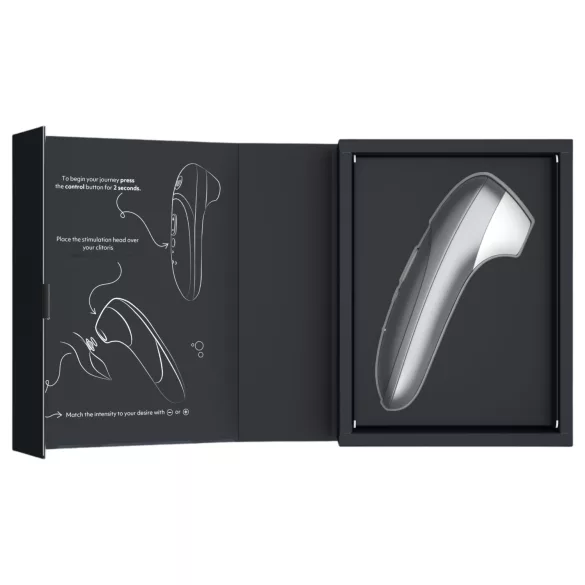 Womanizer Pro - stimulátor klitorisu s tlakovými vlnami (sivý)