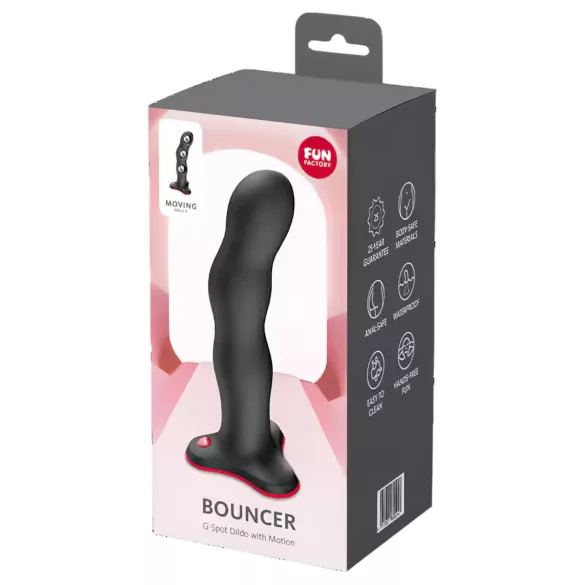 Fun Factory Bouncer - vážené dildo na bod G (čierne)