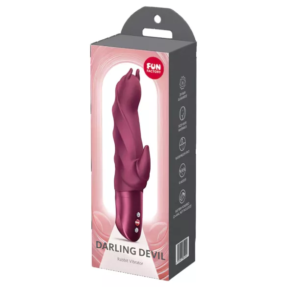 Fun Factory Darling Devil - vibrátor s výbežkom na klitoris (červený)