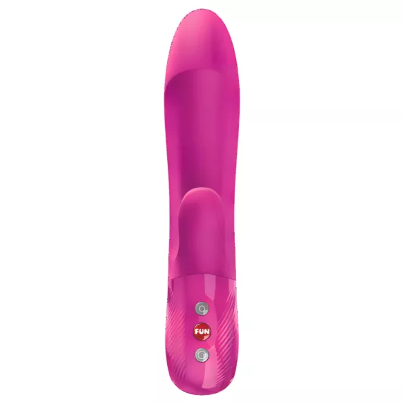 Fun Factory Bi Stronic Embrace - prirážajúci vibrátor s klitoriálnym ramenom (ružový)