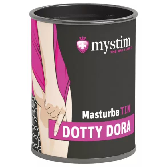 Mystim MasturbaTIN Dotty Dora - mužský masturbátor - výstupky - biela