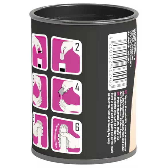 Mystim MasturbaTIN Dotty Dora - mužský masturbátor - výstupky - biela