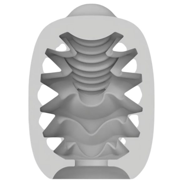 VIBEGGS Candy Curves - vibračné vajíčko masturbátor - biele