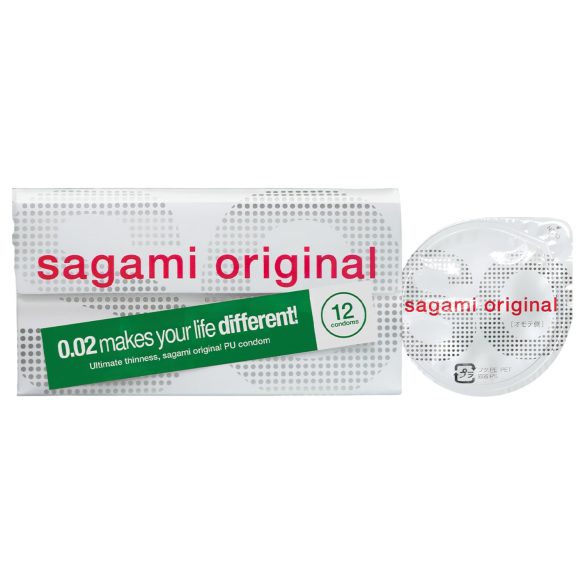 Sagami Original 0,02 - kondóm - 55mm (12ks)