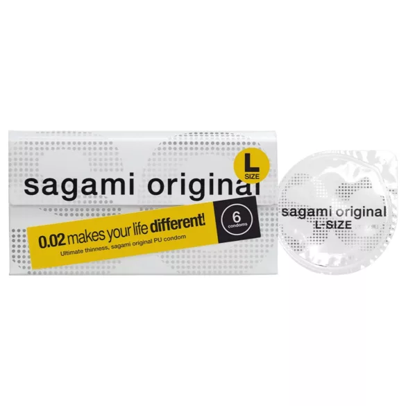 Sagami Original 0.02 L - kondóm - ultra tenký - 58mm (6ks)