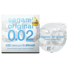   Sagami Original 0,02 - extra lubrikovaný kondóm - 55mm - 1 ks