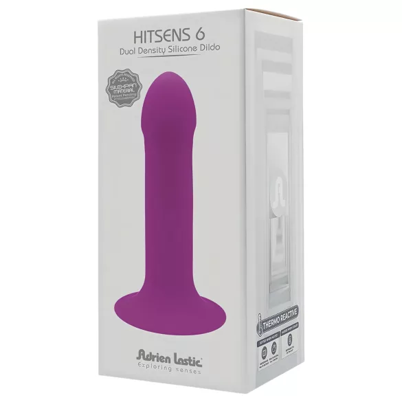 Adrien Lastic Hitsens 6 - tepelne reaktívne dildo (fialové)
